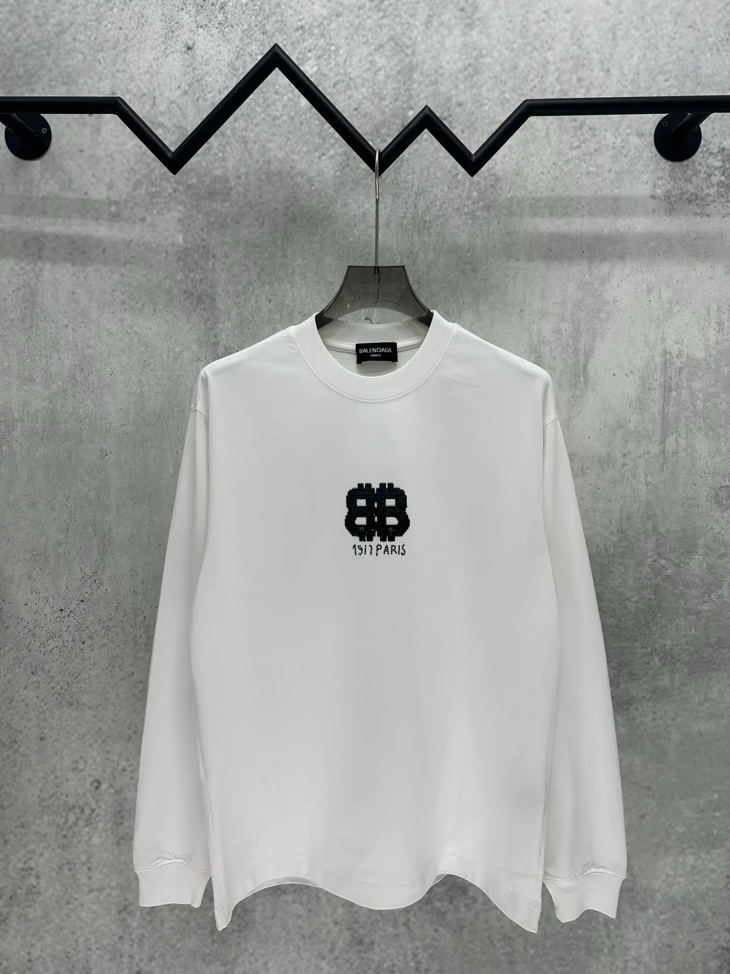 120💰 Balenciaga 2026ss 380g Versatile Same Style -Size：S M L XL -Color：Black